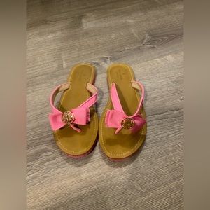 Kate Spade ida bow thong sandal, carousel pink